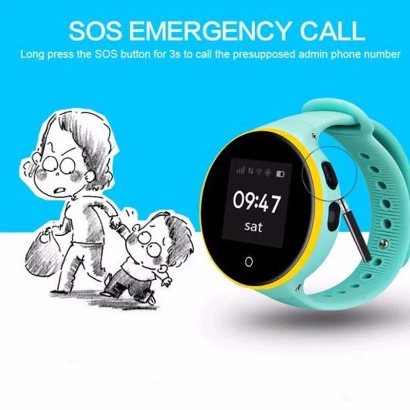 S668A Child Watch SOS LBS+GPS+Wifi Positioning Tracker Kid Safe Anti-Lost Monitor Smart GPS Watch PK Q90 V7K Baby