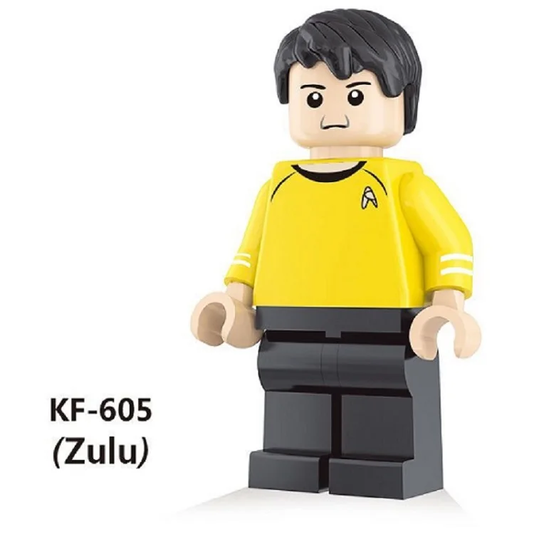 

50Pcs Super Heroes Star Captain Kirk Scotty Khan Eoward Tayburn Zulu Building Blocks assemble education kids Toys KF605