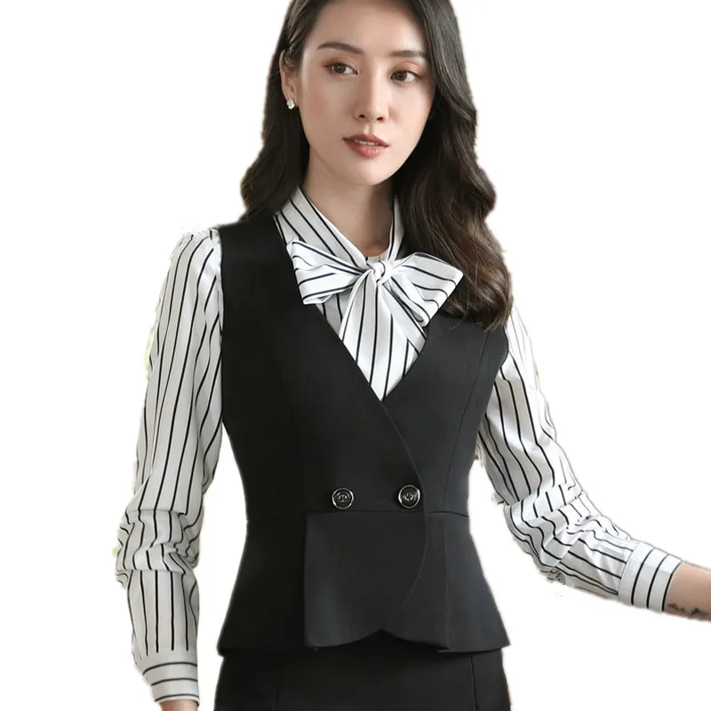 5XL Large Size Slim Women's Vest Spring Formal Wear Office Lady