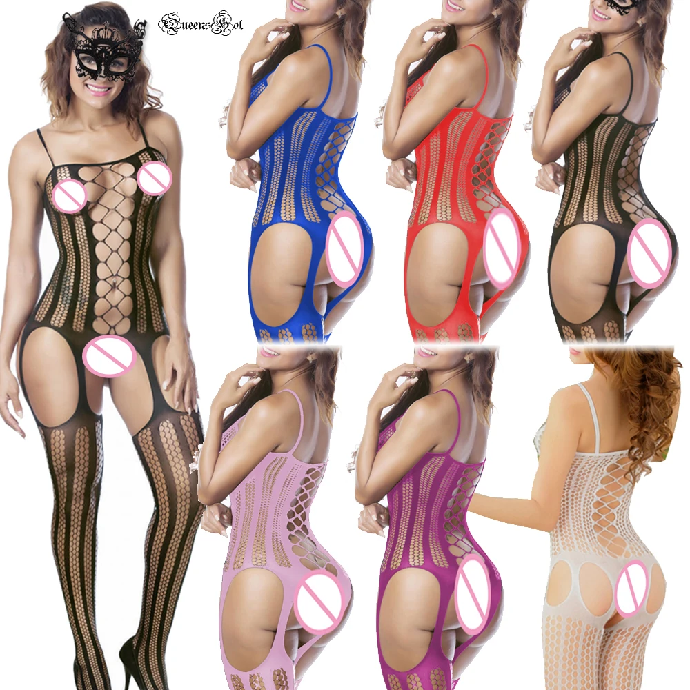 

Open Crotch Cross Erotic Lingerie Corset Babydoll Teddy Latex Catsuit Leotard Bodysuit Body Stocking Sexy Costumes + Eye mask