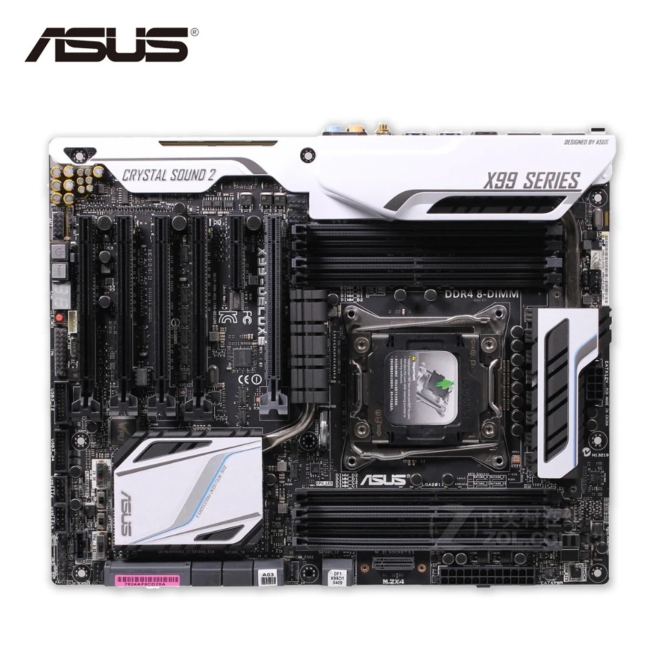 

Asus X99-DELUXE Desktop Motherboard X99 Socket LGA 2011-V3 DDR4 64G SATA3 USB3.0 ATX