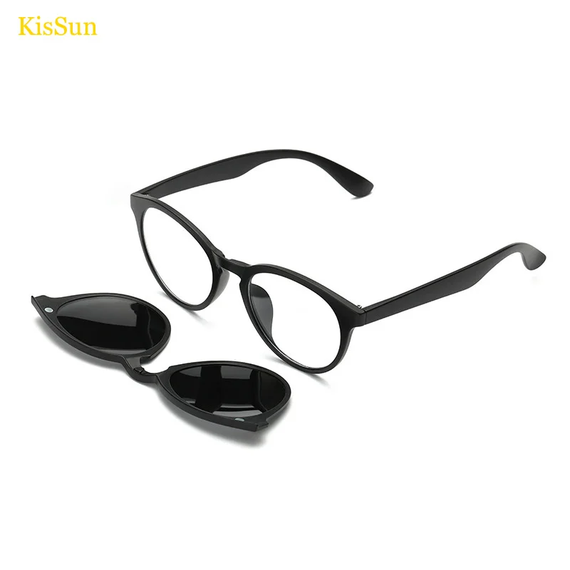 Buy Female Round Eyeglasses Clip Titanium