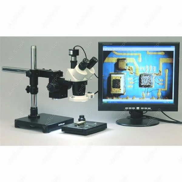 Стерео микроскоп AmScope поставляет 10X & 30X стерео на стрела крепление + Цифровая