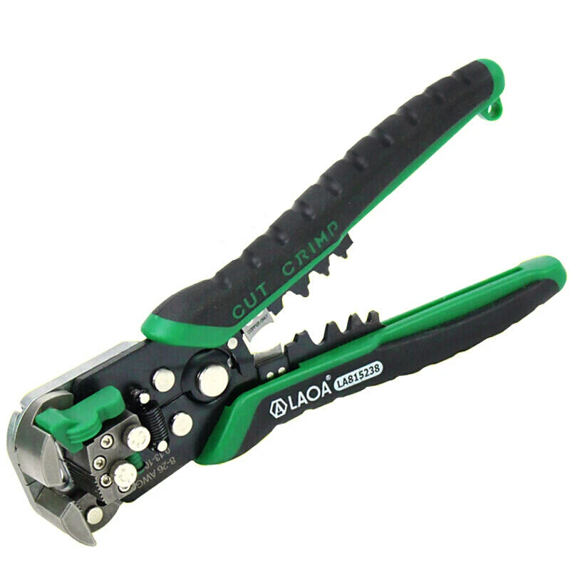 Tanie LAOA automatyczne szczypce do zdejmowania izolacji narzędzia przecinak do drutu szczypce elektryczne ściąganie izolacji z kabla narzędzia dla elektryka Crimpping Made in Taiwan