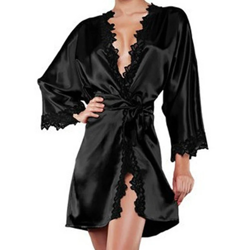 Халат ночная рубашка крест ремень полый женская пижама сексуальная сетка ночная рубашка из искуственного шелка белье ночной костюм ночные рубашки Vestidos