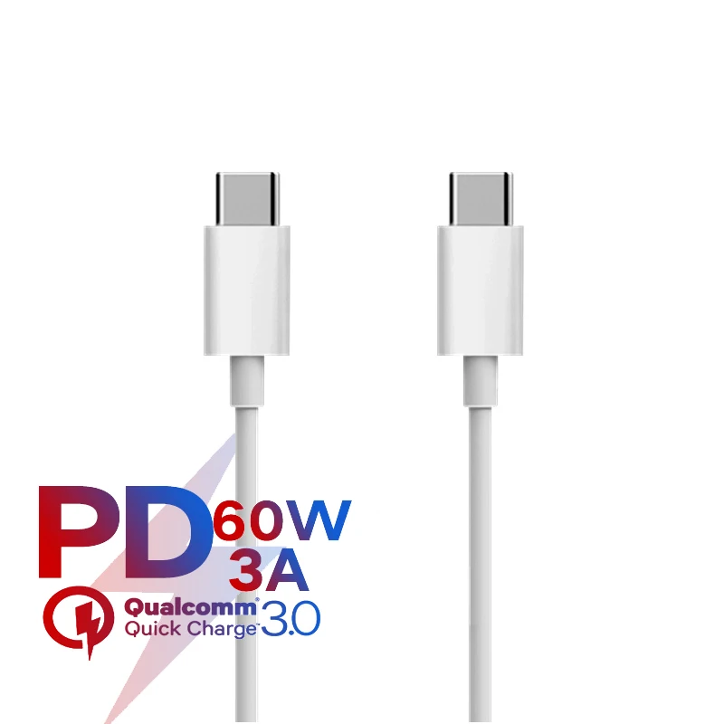 

2m USB-C Charge Data Cable for Apple iPad Macbook Pro Samsung Huawei Xiaomi Mobile Phone PD Fast Charging USB Type-C Power Cord
