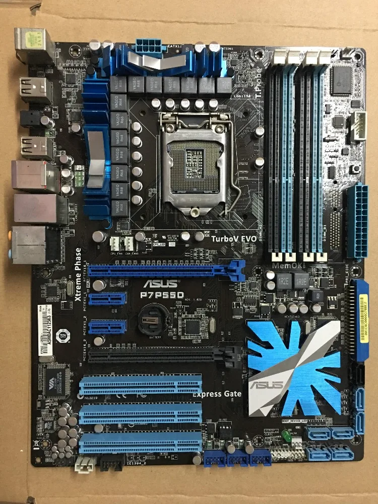 Бесплатная доставка оригинальный ASUS P7P55D LGA 1156 DDR3 для i5 i7 процессор 16 ГБ USB2.0 SATA2