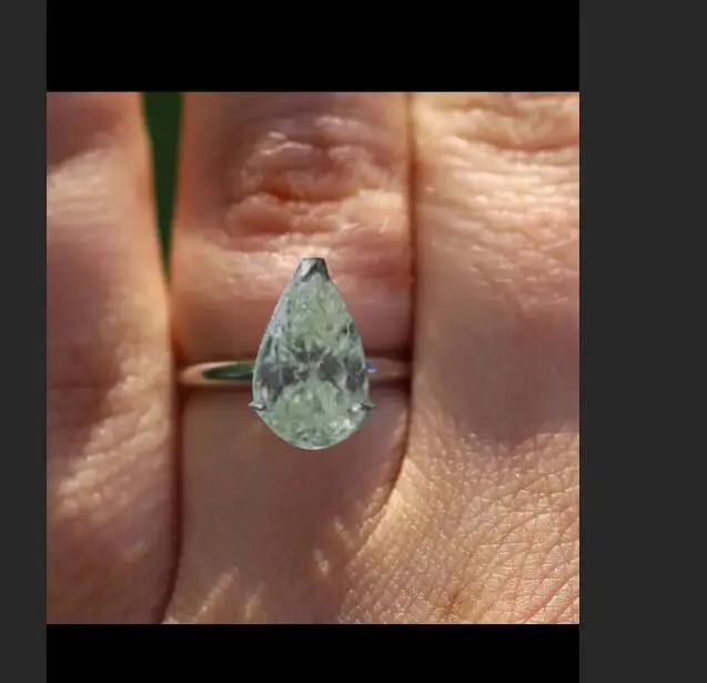 Обручальное кольцо Moissanite классическое из белого золота 14 к 585 пробы с огранкой