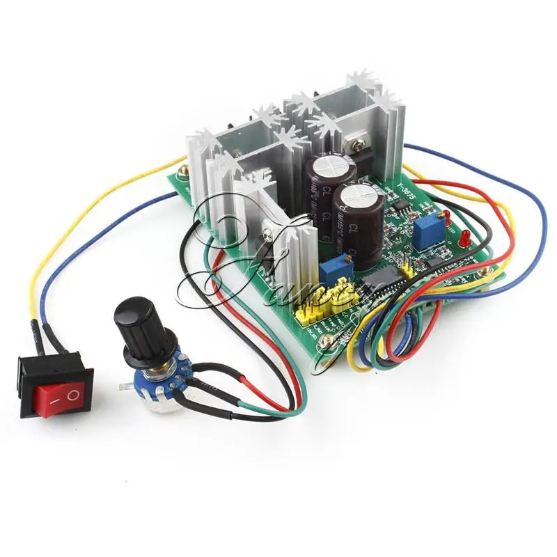 

Reversible DC 10-60V Motor Driver Speed Control Governor Soft Start H Bridge