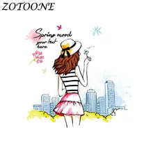 ZOTOONE пришельцы на заказ патч Байкер Мода девушка железные на патчи для одежды на заказ сердце передачи Патч Аппликация детская одежда