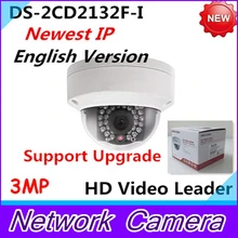 2015 Newest English Version IP Camera DS-2CD2132F-I 3MP Mini Dome Camera 1080P POE IP CCTV Camera Multi-language