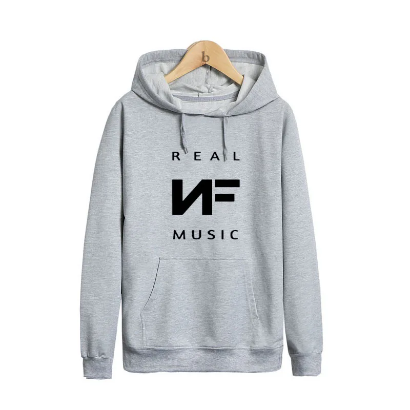 Pkorli Moleton Masculino Slim NF Hoodies Men Sweatshirt Long Sleeve Pullover Hooded Men'S Letters Printed Rapper Hoody - Цвет: 1