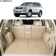Car Believe car trunk mat For toyota land cruiser prado 120 150 Accessories 7 seats Cargo Liner Interior Carpet car styling