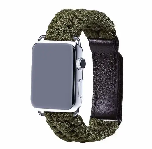 Регулируемый спортивный нейлоновый браслет для Apple watch band 38 мм 42 40 44 iWatch ремешок