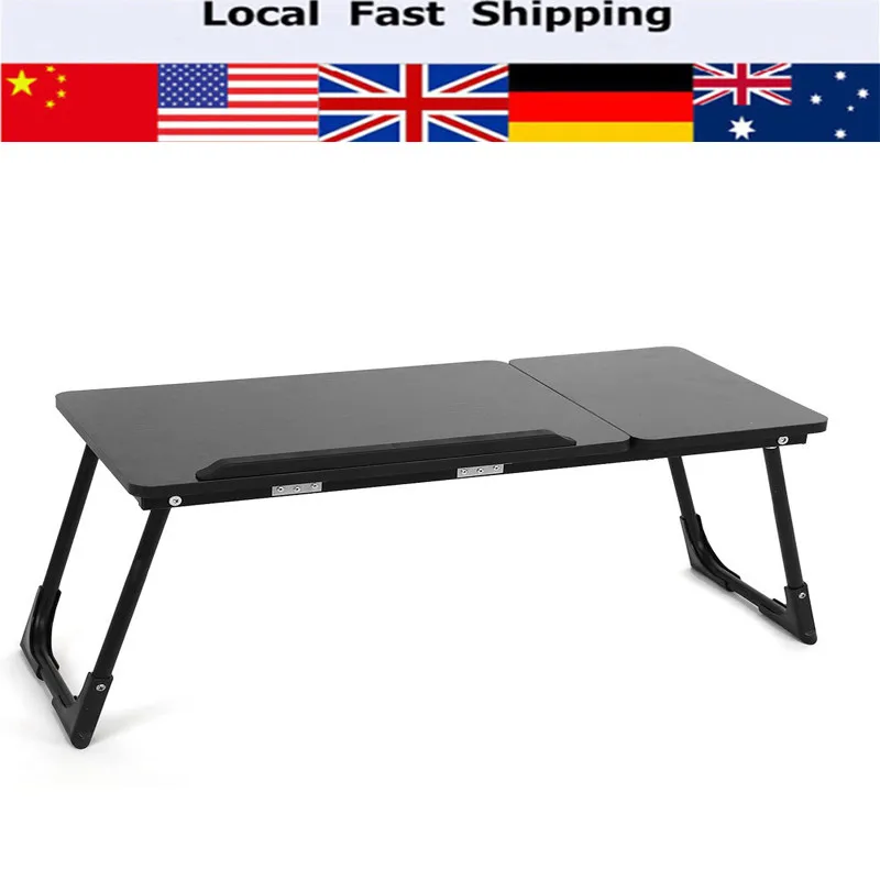 

Foldable Wooden Laptop Desk Table Adjustable Breakfast Bed Serving Tray