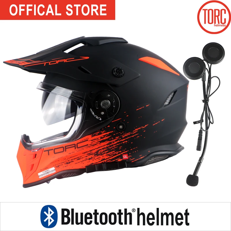 Мотоциклетный Полнолицевой шлем с Bluetooth двойная линза Casco мотоциклетный для езды