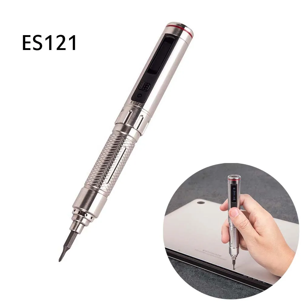 

Cordless Screwdriver ES121 Mini Precision Smart Motion Control 3 Axis Gyro OLED Screen Screwriver