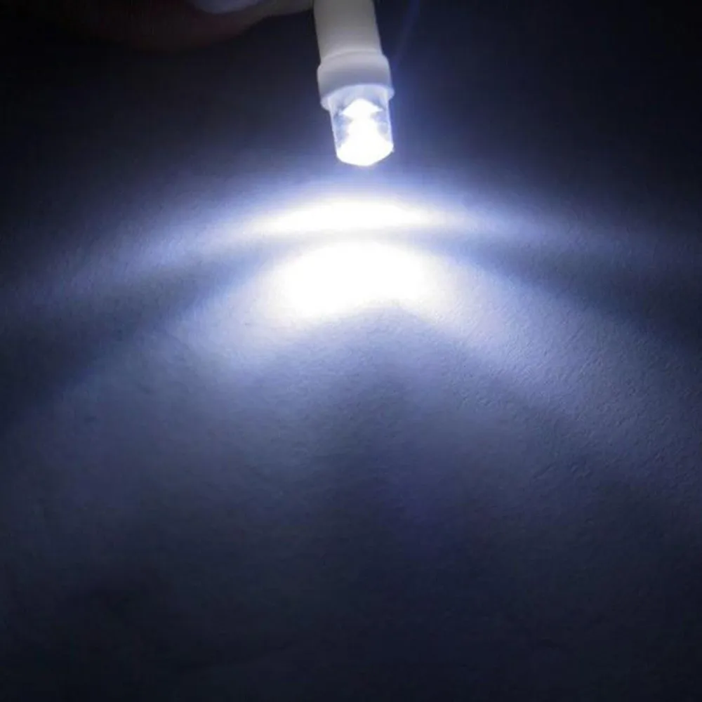 

10PCS Led Car DC 12v Lampada Light T10 5050 Super White 194 168 w5w T10 Led Parking Bulb Auto Wedge Clearance Lamp @010