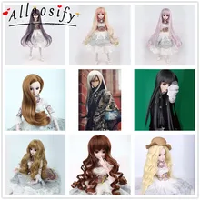 Allaosify Bjd парик 1/3 1/4 гигантская кукла для маленьких мальчиков sd для девочек серебристо-белые длинные волосы для куклы