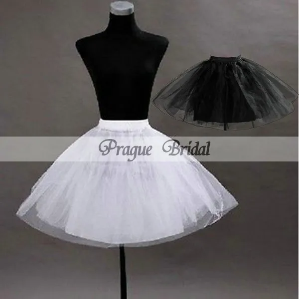 Black Lace Skirt Gothic Lolita Petticoat Skirt 3-Layer Lace Tutu