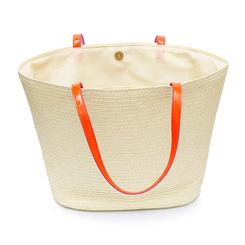 Женская пляжная сумка Персонализированная на заказ Вышивка текст логотип, название большой емкости Плетеная соломенная сумка летняя сумка через плечо