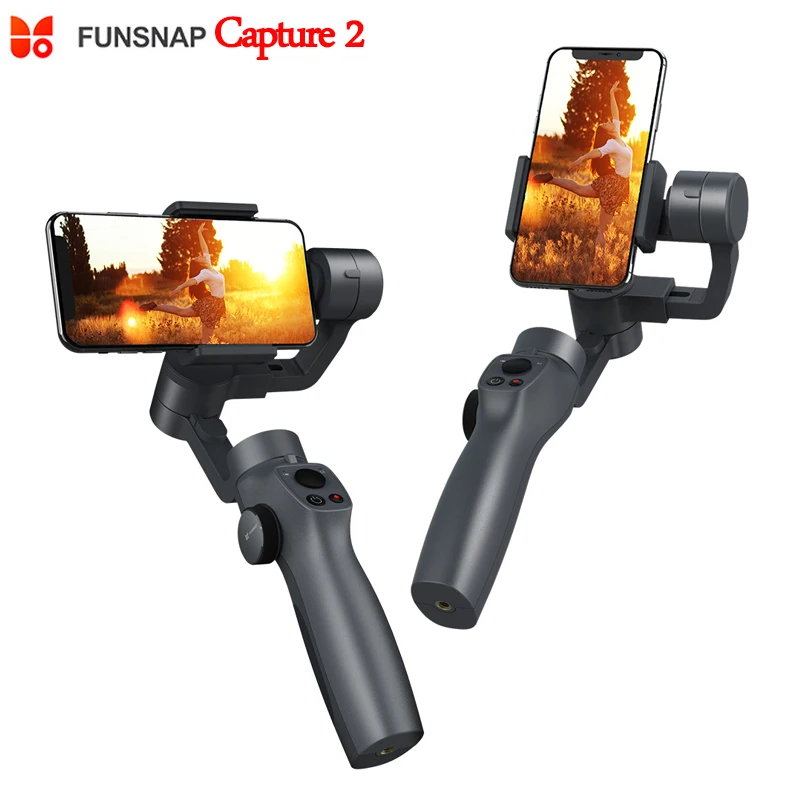  2019 new Funsnap Capture 2 3-axis Phone Handle Gimbal Stabilizer steadicam for Smartphone VS Zhiyun