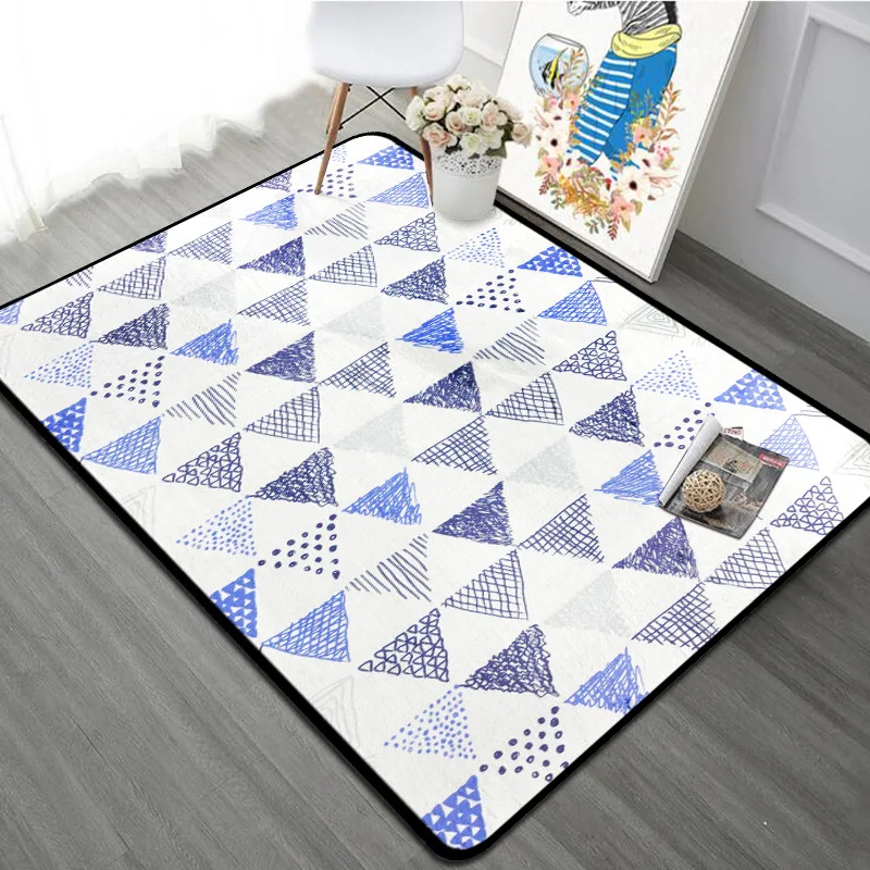 Скандинавский геометрический Коврик для гостиной Модный мягкий ковер для спальни Диванный кофейный столик коврик для кабинета коврик для пола Детские ползающие коврики татами