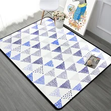 Скандинавский геометрический Коврик для гостиной Модный мягкий ковер для спальни Диванный кофейный столик коврик для кабинета коврик для пола Детские ползающие коврики татами