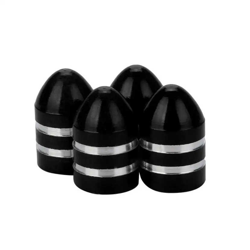 Valve Stems Cover 4pcs Aluminum Bullet Car Truck Covers Tire Rim Valve