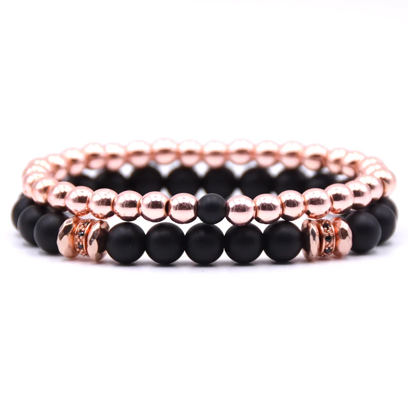 

Couple Bracelet Hematite Slim Health slimming Luxury Beaded bracelets for Women Jewelry men Gift Pulseira