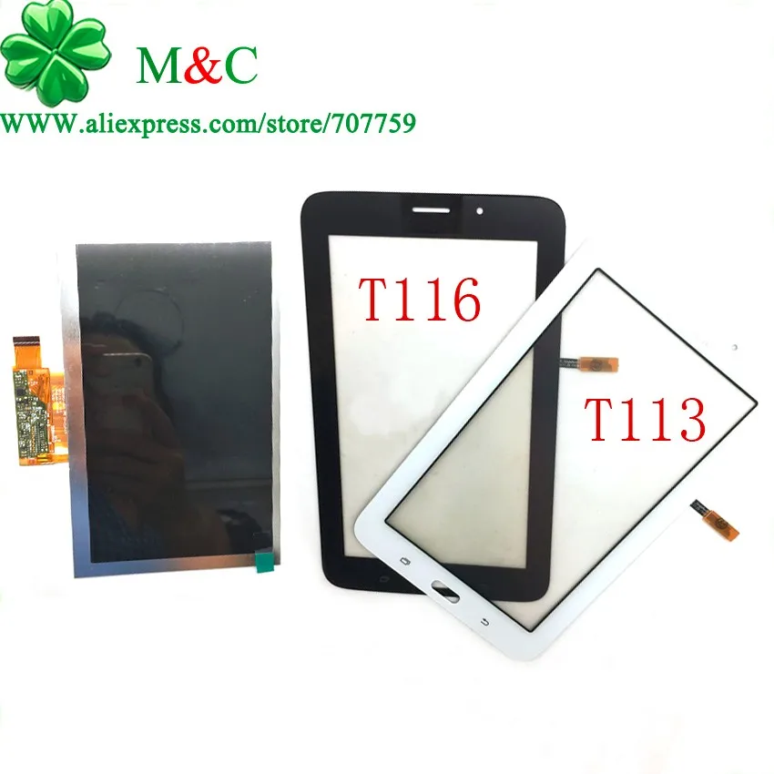 

OEM T113 T116 LCD Display Touch Panel for Samsung Galaxy Tab 3 Lite SM-T113 T116 LCD Touch Screen Digitizer Panel Tracking