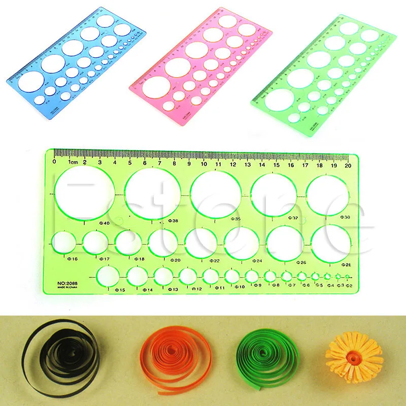 

Quilling Ruler Template Tool Kit Circle Size Origami Paper Quilled Creat Too Stationery