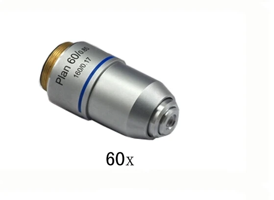

2019 New 1PC 60X Bio-Microscope Biological Microscope Use 195 Plan Achromatic Objective Lens with Thread 20.2MM