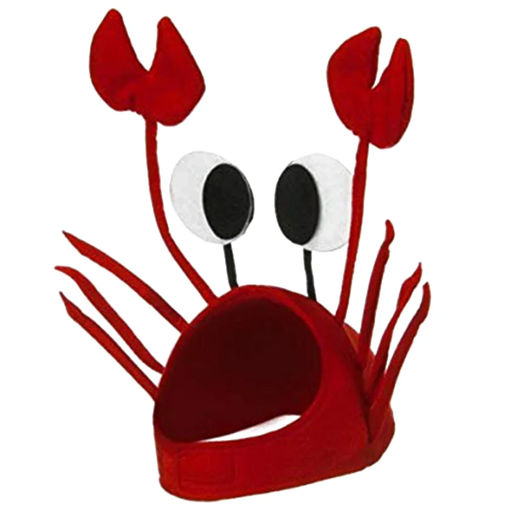 

2019 NEW Girls Crab Hat Kindergarten Boys Children's Day Beanie Funny Cap Holiday Props Christmas Gifts