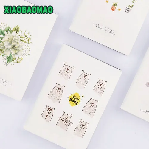 

Korean Kawaii Cute Animals Cover 260 Pages Plan Daily Weekly Monthly Monthly Cover 2018 Notebook