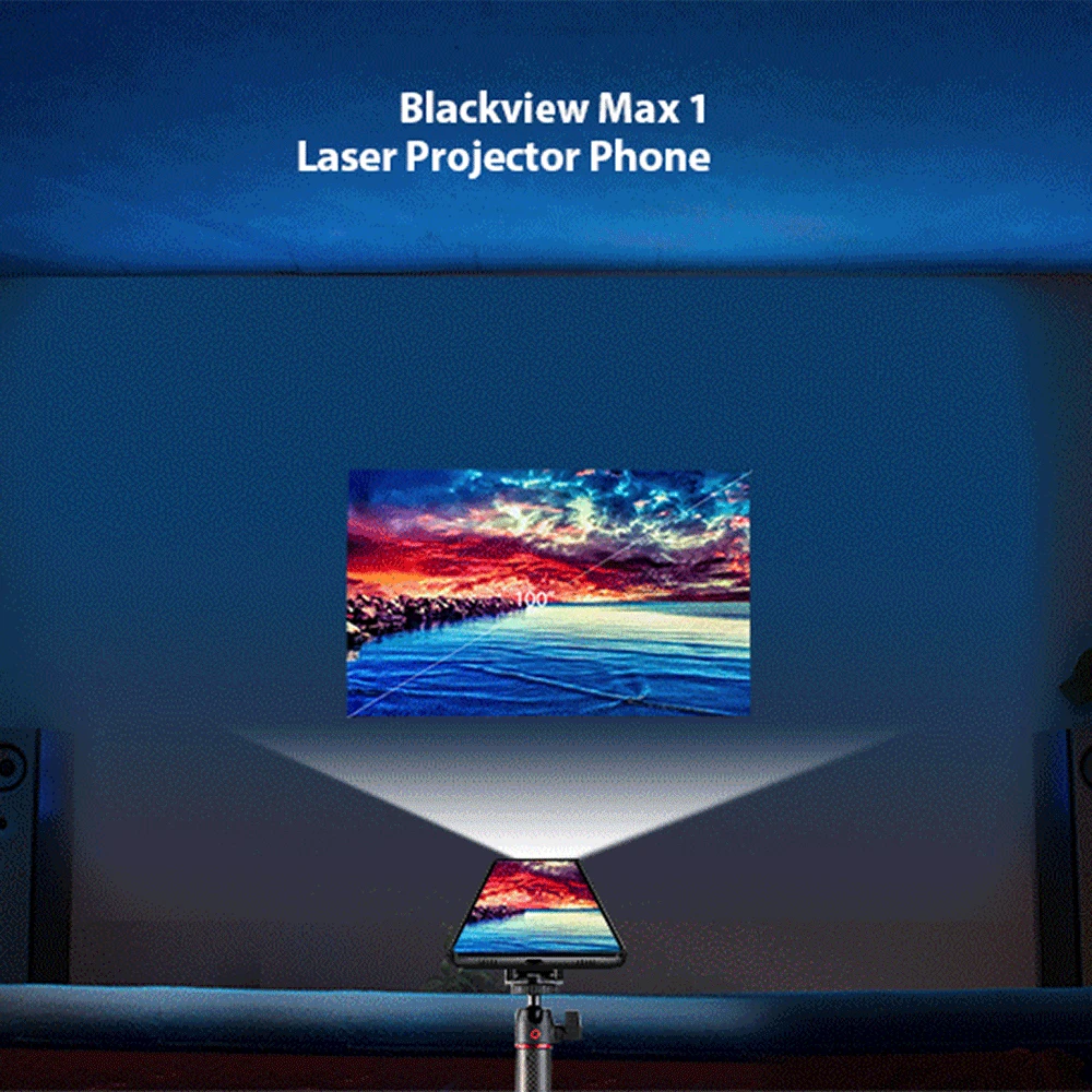 BLACKVIEW MAX 1 смартфон с лазерной проекцией 6 ГБ 64 Android 8 01 дюймов Восьмиядерный