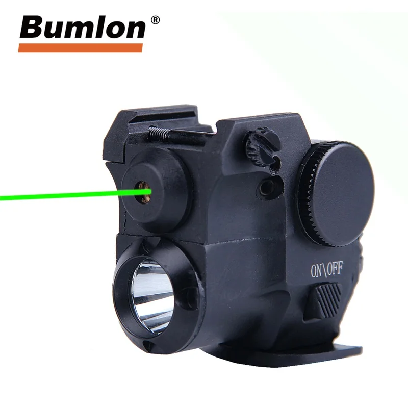 Parabolic Goggles Flashlight with Green Dot Laser Combo 4 kinds Illumination fit 20MM Rail for Airsoft (1)