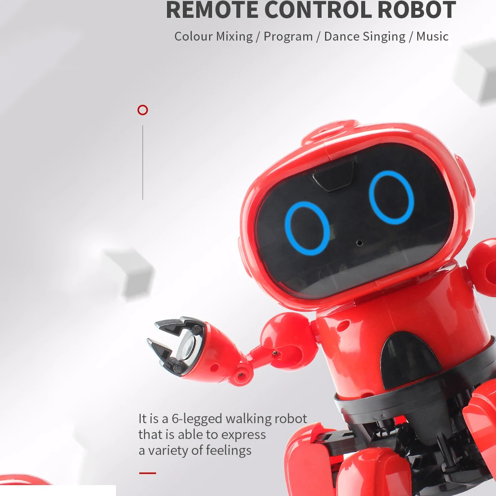 

6 Channels Robot Toy Kids Funny Interactive Early Education Flexible Joints Gifts Dancing Remote Control Intelligent Programming
