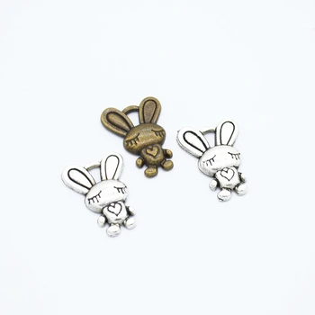 

110pcs Rabbit Charms DIY Jewelry Making Pendant Fit Bracelets Necklaces Earrings Handmade Crafts