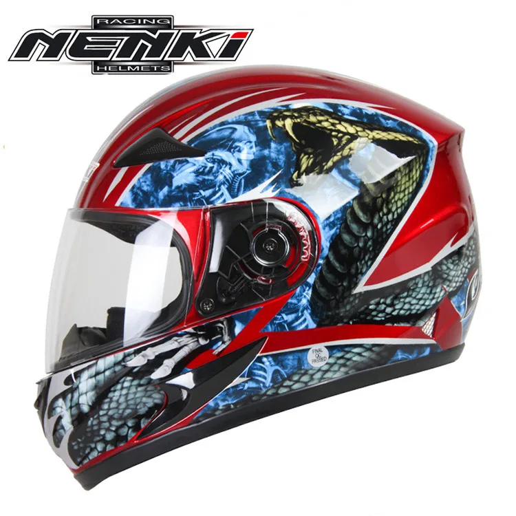 NENKI Полный мотоциклетный шлем Capacete da Motocicleta мотошлем Casque Kask 816z гоночная езда Мужской Женский шлем с шарфом - Цвет: 8