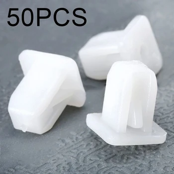 

Car Rivet Square Clips Assortment White Plastic 50pcs Fender Trim Push 14*14mm Plastic White Accesorios Para Auto Car Clips