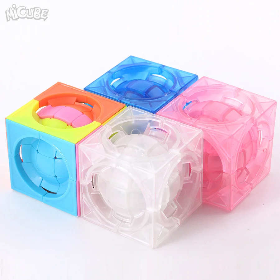 

Micube Fangfshi lim Cube Deformed 3x3x3 Centrosphere cube Transparent Puzzle Cubo No Stickers Professional Toy For Adult