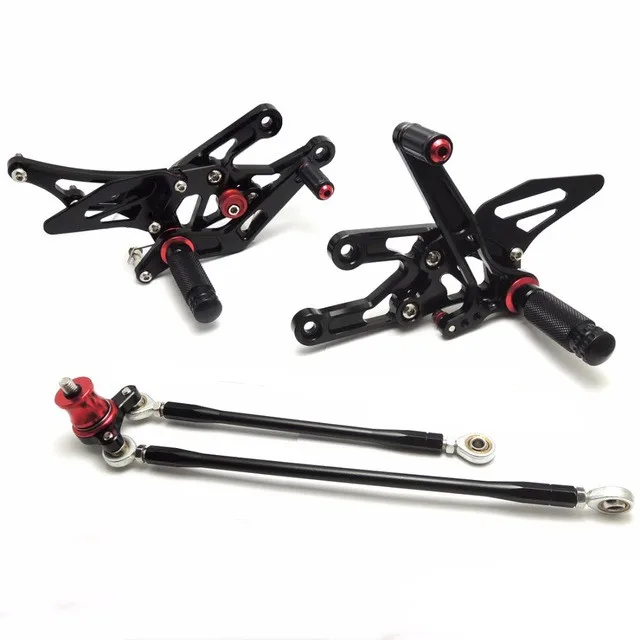 Для Honda CBR600RR ЧПУ регулируемый задний комплект Rearsets ног 2003 2004 2005 2006 CBR1000RR 2004 2005 2006 2007