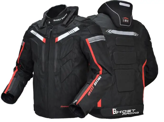 GHOST RACING осенне-зимняя мотоциклетная куртка мужская водонепроницаемая ветрозащитная мотоциклетная куртка для езды на мотоцикле защитная одежда