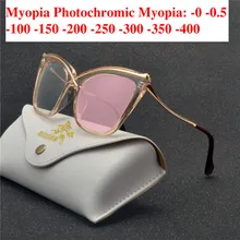 MINCL переходные фотохромные солнцезащитные очки близорукость очки готовые близорукость очки для женщин компьютерные оптические очки Рамка NX