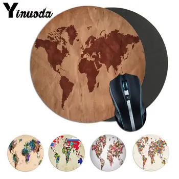 

Yinuoda the Floral World Map Soft Rubber Professional Gaming Mouse Pad Comfort Mice Pads DIY Customized Personal Mouse Pad gamer