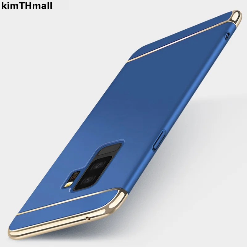 Case For Samsung Galaxy J4 J400F 2018 Cover for Samsung J6 J600F case Royal Gold Metal Plating Hard Removable Case kimTHmall