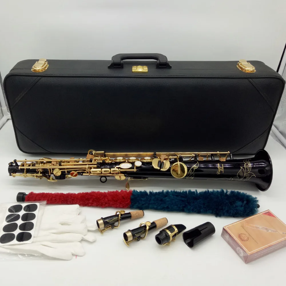 

Music Fancier Club Profession Soprano Saxophones Customized EX. MFCAS-875EX Customized Major Soprano Sax 875 Black Included Case