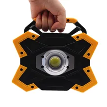 Портативный COB Фонарь Кемпинг палатки подзарядкой от USB 6600 мАч аккумулятор Power Bank 1200LM свет работы открытый портативный лампы