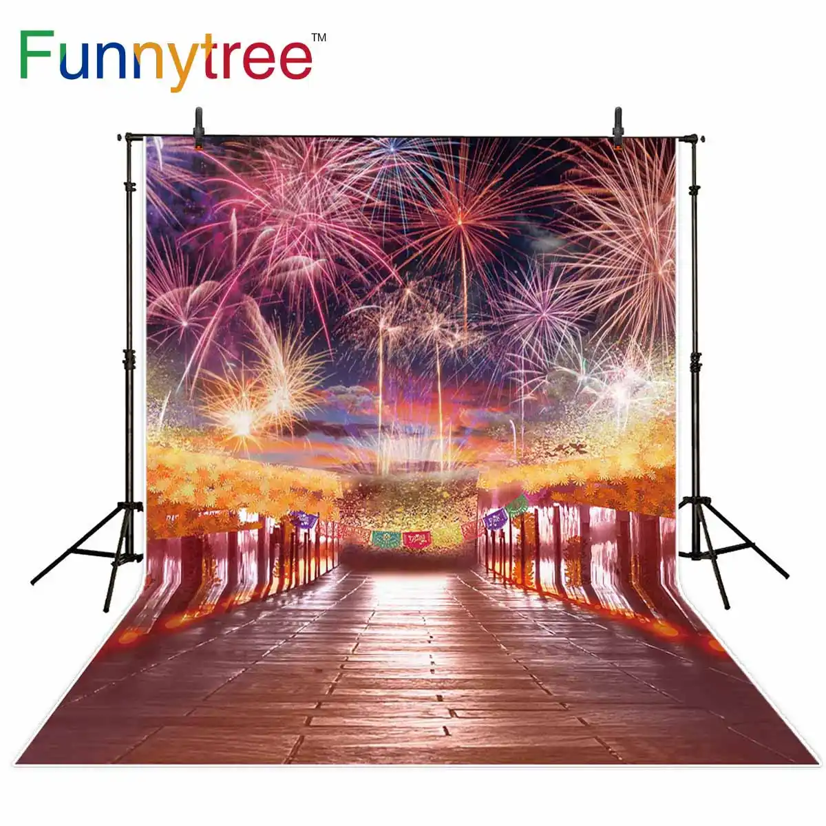 Funnytree 写真の背景メキシコカーニバル祭花火バナーボードブリッジ背景の背景パーティー Photocall 写真 背景 Aliexpress